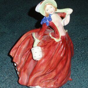 Vintage Royal Doulton Porcelain Collectible Figurine "Autumn Breezes" HN1936